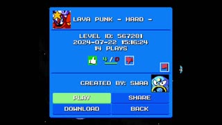 Mega Man Maker Level Highlight: "Lava Punk - Hard -" by Swaa