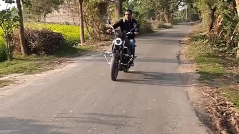 Super slow motion bike riding video