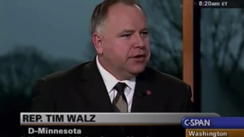 Here is Tim Walz on CSPAN back in 2007 on his military service: