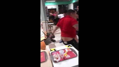 fight in mcdonalds .