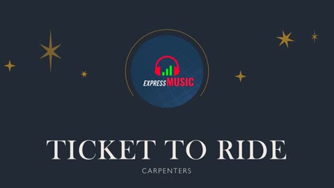 Ticket To Ride I Carpenters I karaoke with Lead Vocal I ExpressMusic