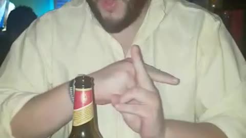 A Guy Summons A Beer With A Cool Naruto Magic Spell