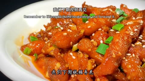The chef shared the hotel's sweet and sour chicken breast recipe, which is tender, It's so delicious