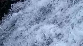 Real slow motion waterfall