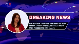 Michigan court rejects latest bid to remove Donald Trump from 2024 primary ballot.