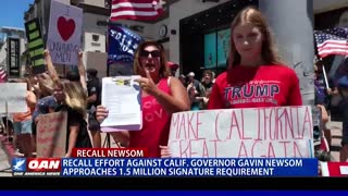 Recall effort against Calif. Gov. Gavin Newsom approaches 1.5M signature requirement