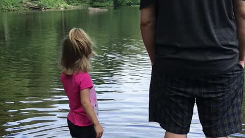 The River with Pop and our Girl