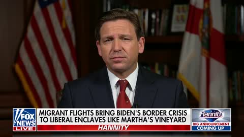 Ron DeSantis responds to criminal investigation after he flew migrants to Martha's Vineyard