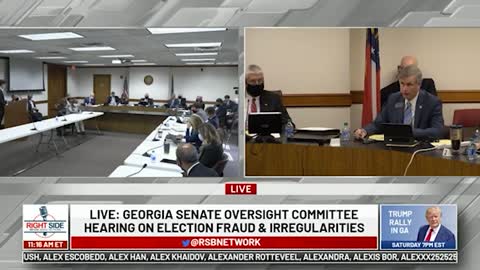Quest. #9 to GA Sec of State rep at GA Senate Oversight Committee Hearing on Election 2020. 12/03/20