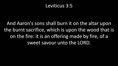 KJV Bible Leviticus Chapter 3