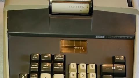 Mechanical calculator from the 1960s