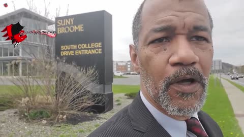 Black man protests CRT at NY State college