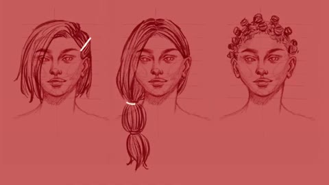 How to Draw Hair [Tutorial]