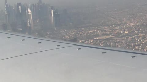 UAE Full View from plane window