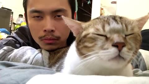 Cat and owner vibe to hotline bling