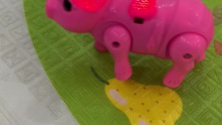 Super funny pig toy walking