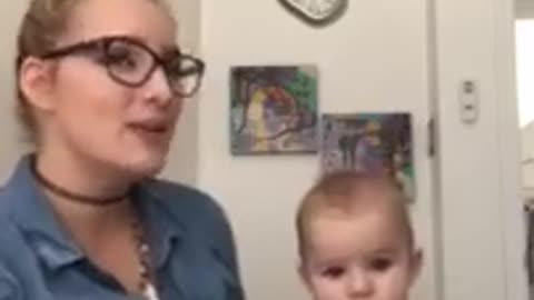 Oh Baby Falls Asleep To Mom's Beautiful Singing