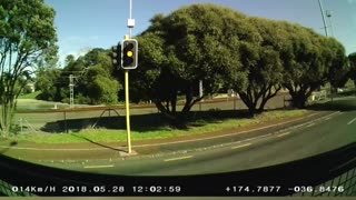 Instant Karma for Unlawful Cyclist