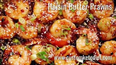 CustomKeto Diet Recipes - Keto Hoisin Butter Prawns & Keto Breakfast Rice