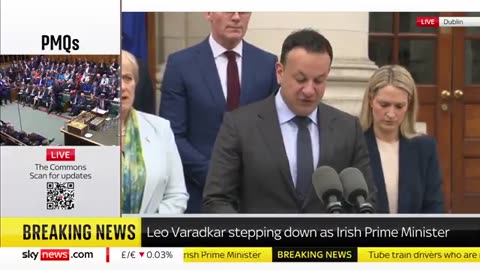 💥 NOW - Ireland's Prime Minister Leo Varadkar Suddenly Resigns.