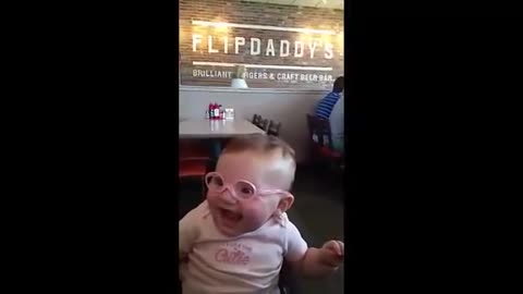This Sweet Baby Girl Is So Happy To Be Seeing Clearly For The First Time With Her New Glasses
