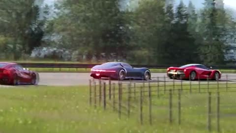 Battle MercedesBenz Vision GT Concept vs Super Cars at Highlands