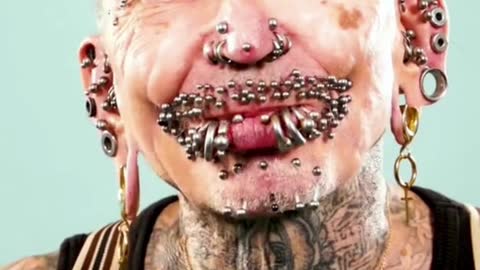 Most #piercings, single count (male): 453 by Rolf Buchholz 🇩🇪 #bodymodification
