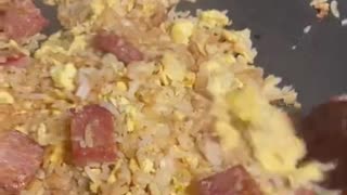 Cooking Spam & Egg Fried Rice ASMR