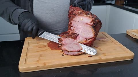 Rotissorie leg of lamb