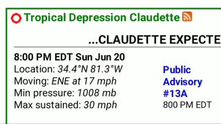 6/20/21 Tropical Update