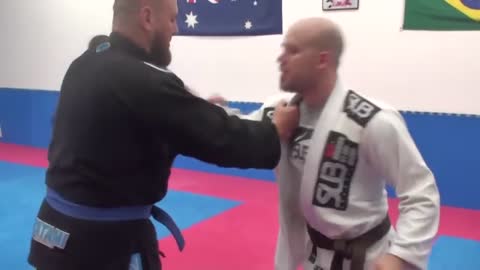 Karate instructor smacks student in the face and fight break out. LOL