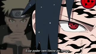 Sasuke enfrenta o modo sabio do naruto