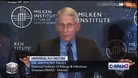 Fauci, We need a GLOBAL EVENT THAT KILLS People so we don't have to wait 10 years testing MNRA