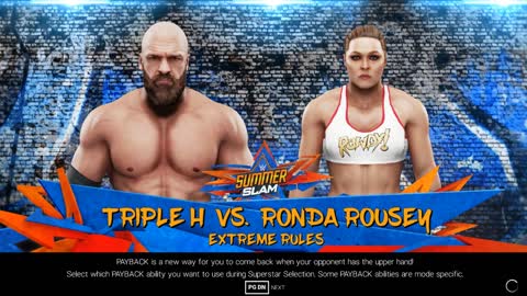 Ronda rousey vs triple h