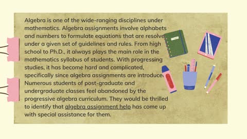 Get Detailed Step-by-Step Solutions to all your Algebra Problems