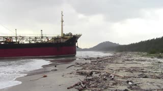 Orapin 4 OIL Tanker Drifted at Songhkla, Thailand