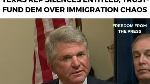 "I LIVE IN A BORDER STATE, YOU DON'T!" - Texas Rep Silences Entitled, Trust-Fund Dem