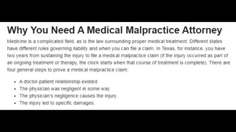 Texas Medical Malpractice Attorneys