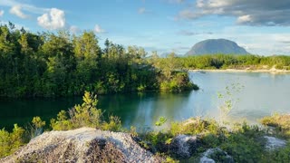 Beautiful lake former gold mine