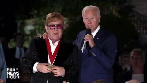 BIDEN ANNOUNCED THEY ARE STEALING 6 BILLION MORE TAX DOLLARS FROM THE PEOPLE & JOKINGLY BLAMES ELTON JOHN!