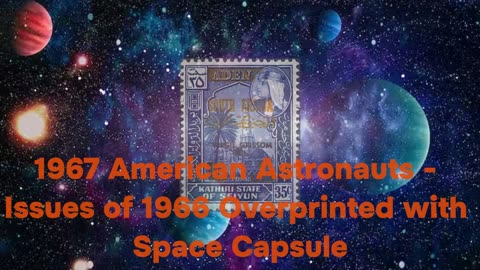 Astronomy and Space Stamps - Aden - Kathiri State in Seiyen