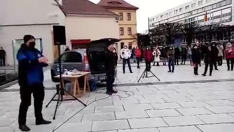 Karsten Hilse auf Bautzener Kundgebung