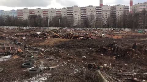 The reverse side of the city of Moscow