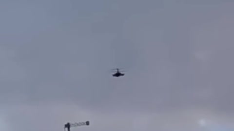 Russian helicopters flying toward Ukraine border