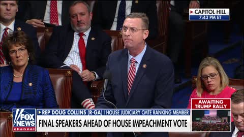 Rep. Collins explodes, gets standing ovation in impeachment debate