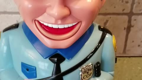 Cookie Cop Talking Animated COOKIE JAR Police Man