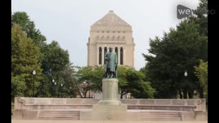 the Monument to President Benjamin Harrison