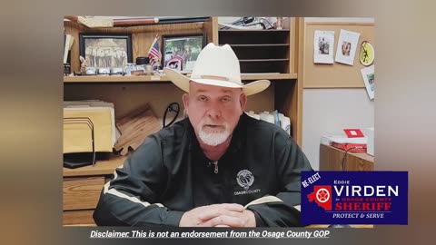 "Re-Elect Eddie Virden for Osage County Sheriff"