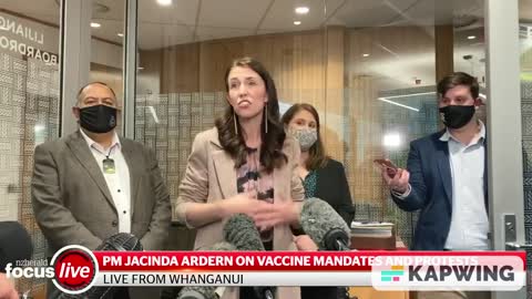 NZ PM JACINDA ARDERN ON VACCINE MANDATES AND PROTESTS