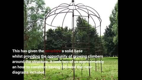 Outdoor Gazebo Birdcage Heavy Duty 9ft High x 6ft Wide Pergola Gazebo Archway